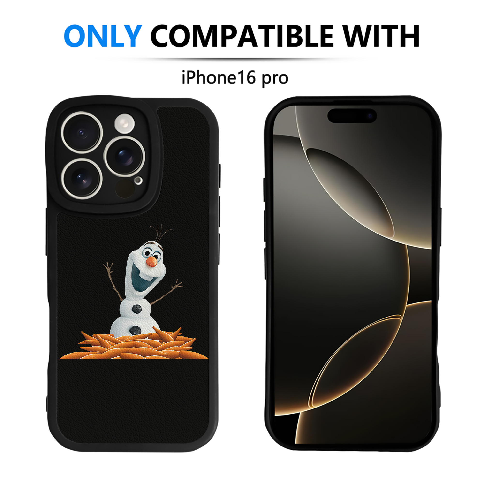 （画像用） アナと雪の女王 アンナ エルサ Frozen Anna Elsa 【iPhone 16シリーズ対応】シリコンスマホケース（レザー調） 材質：シリコン